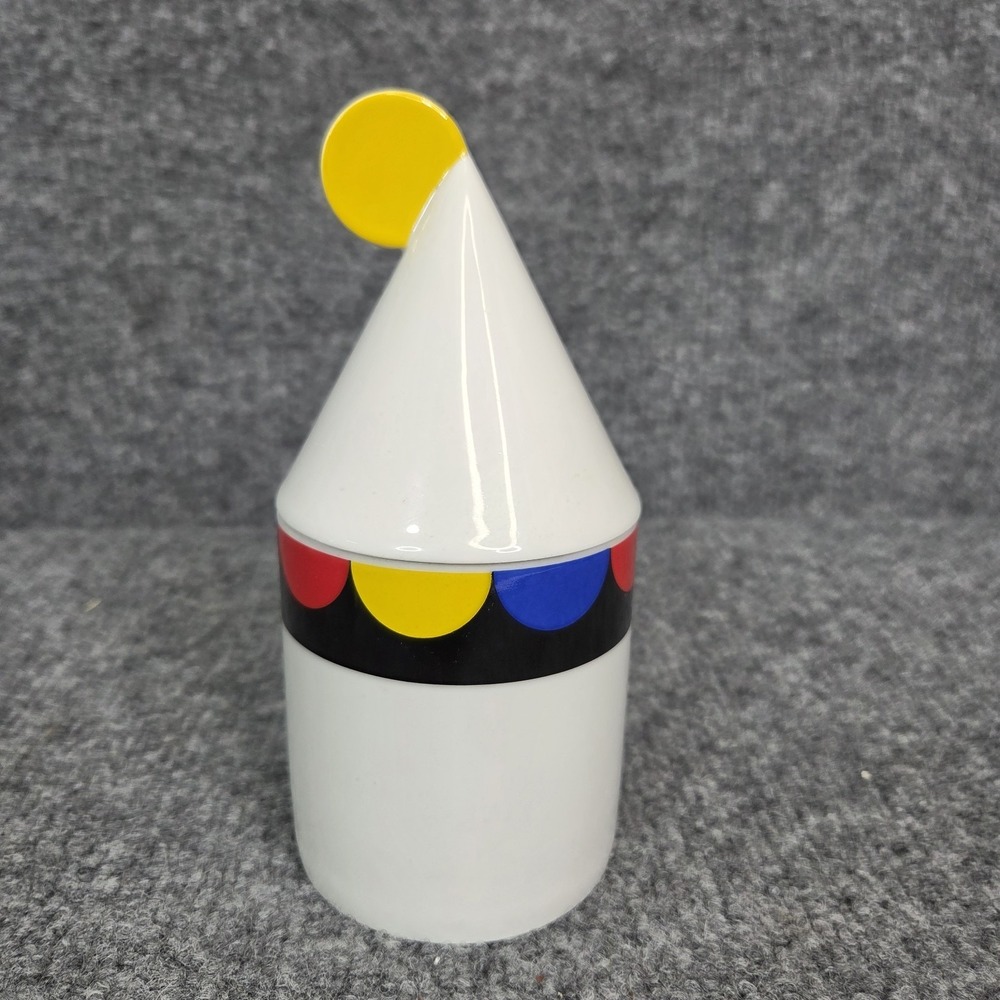 Thomas Atelier Collection Postmodern MEMPHIS‎ Milano Art Porcelain Jar Lid Retro